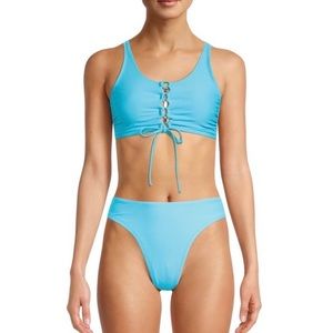 Front Racer Top Two Piece Swimsuit By Size XL